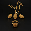 Vergoldetem Schmuck-Set