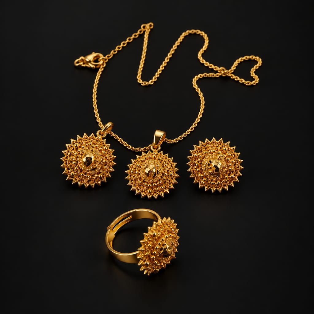 Vergoldetem Schmuck-Set