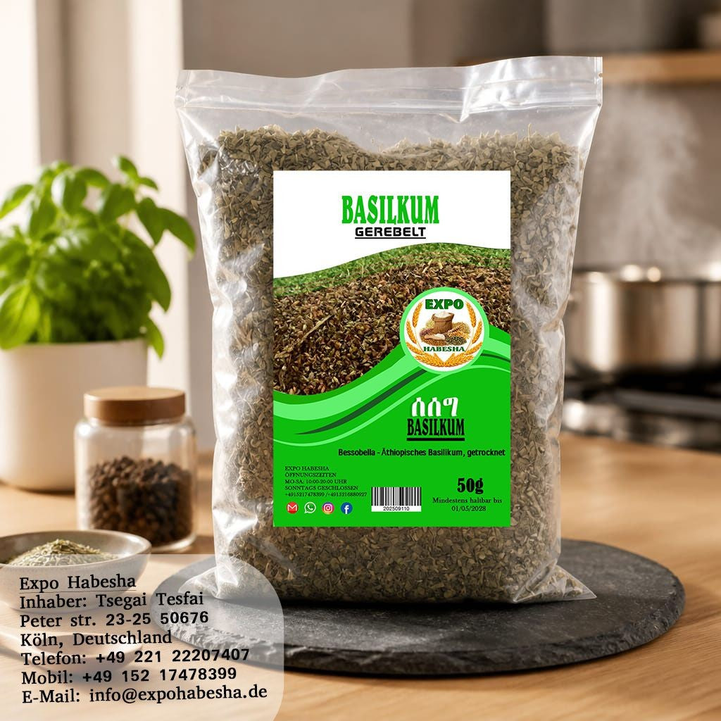 Seseg Basilikum gerebelt 50g (Bessobella)
