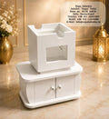Rekebot No. 8 white with cabinet (coffee ceremony stand)