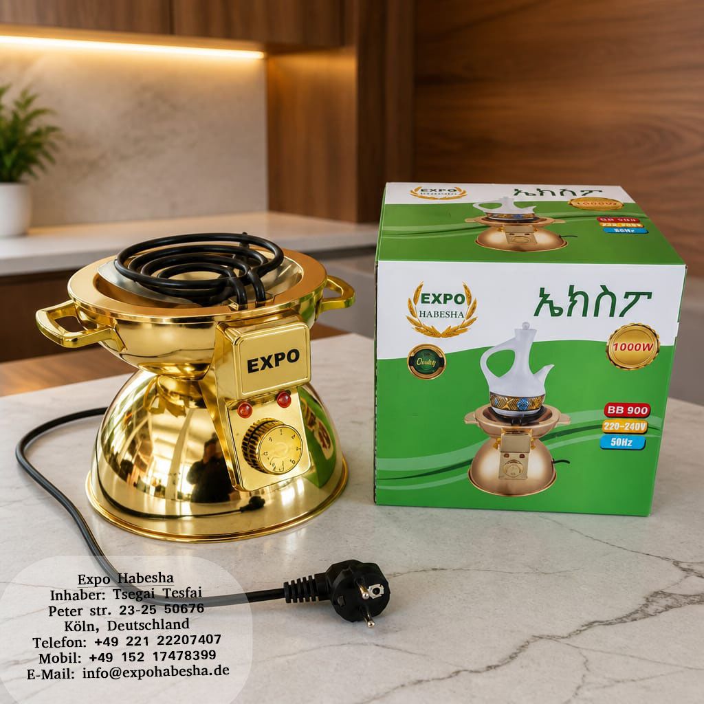 Elektrischer Kaffeekocher goldfarben (Midja)